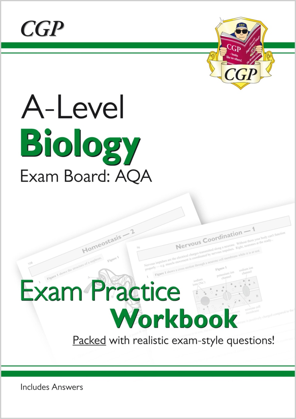 CGP ALevel Biology AQA Year 1 & 2 Exam Practice Workbook