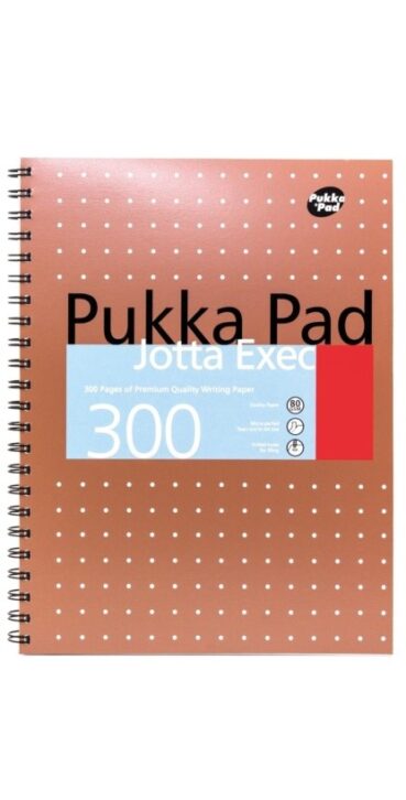 Pukka Pad Metallic Jotta Executive A4 Notebook (Pack of 3)