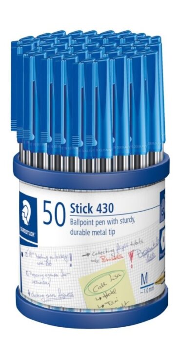 Staedtler 430 Blue Ballpoint Pens