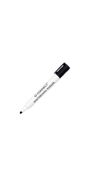 Q-Connect Black Drywipe Marker Pens (Pack of 10)