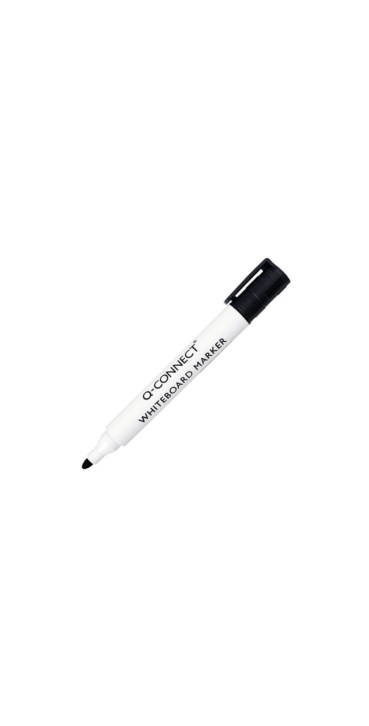 Q-Connect Black Drywipe Marker Pens (Pack of 10)